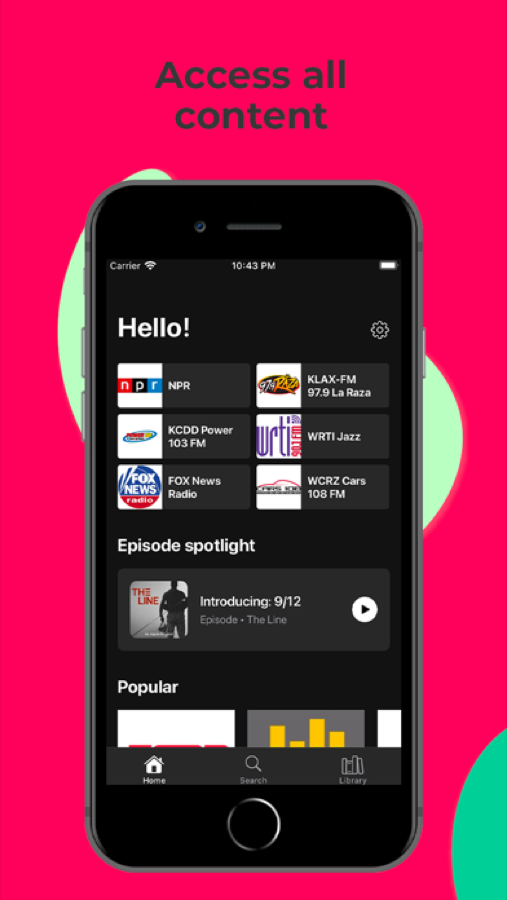 Radiolive — schermata 2